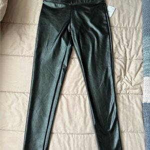 Faux leather skinny leggings